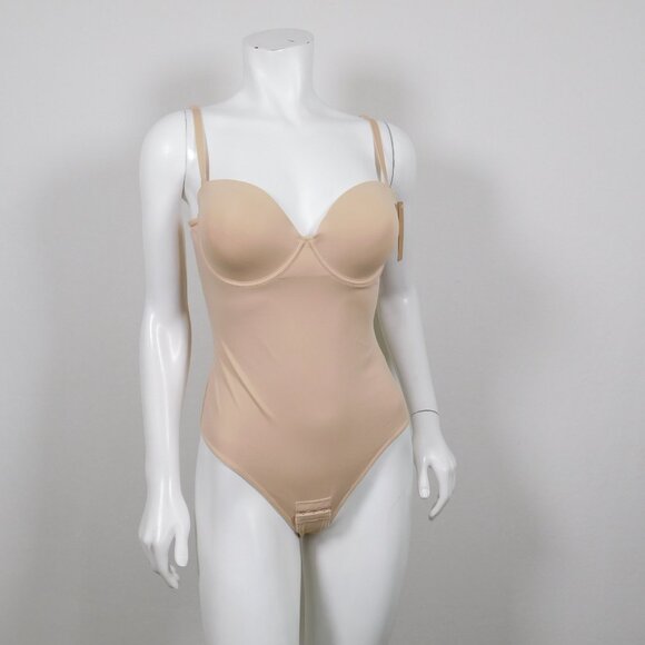 Shapellx AirSlim Strapless Thong Bodysuit Mid Support L (91425) - Picture 7 of 7
